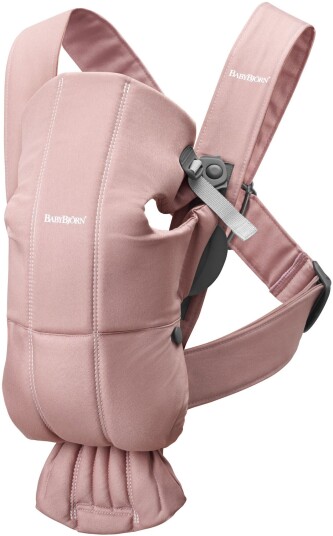 Babybjörn Mini Bæresele Vevd Dusty Pink Babybjörn Mini Bæresele Vevd Dusty Pink