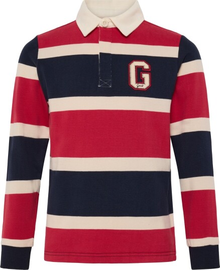 Gant Kids Collegiate Ls Rugby Polo Shirt Navy 134 Gant Kids Collegiate Ls Rugby Polo Shirt Navy 134