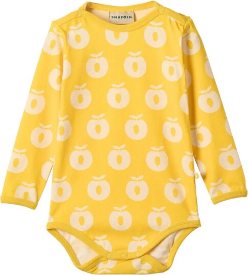 Småfolk | Elstar Long-Sleeved Baby Body With Apples | 86