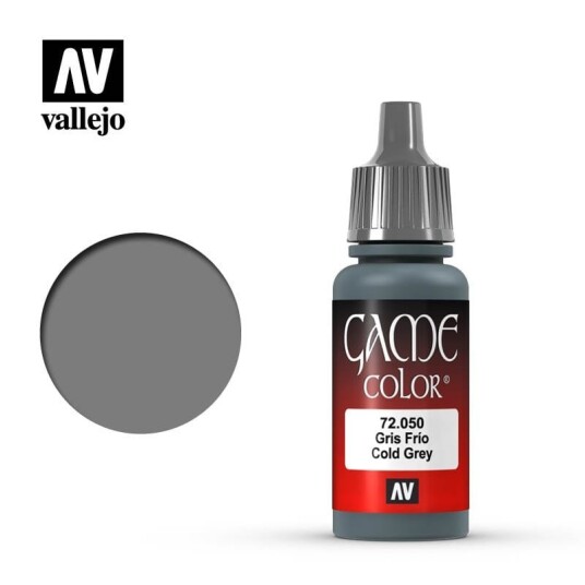 Vallejo Game Color 17ml Grå Acrylmaling 72.050 for Modellbygging