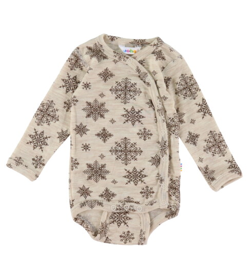 Joha Omslagsbody L/æ Ull Beige 60 Langermet Body