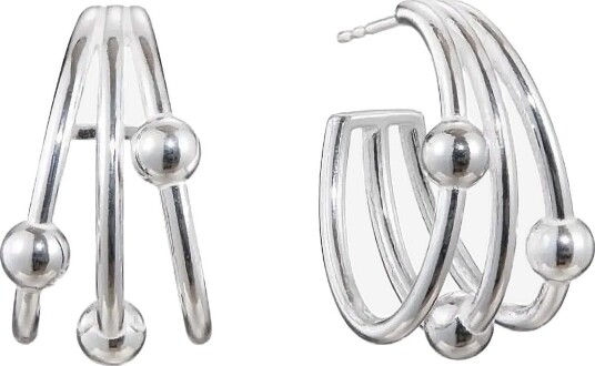 Kalevala Kehät Earrings Small   SILVER   One Size
