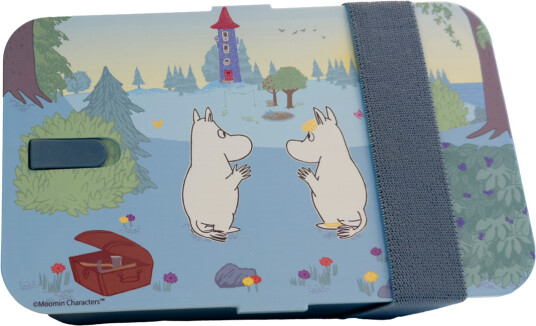 Moomin Mummi matboks mummihuset blå