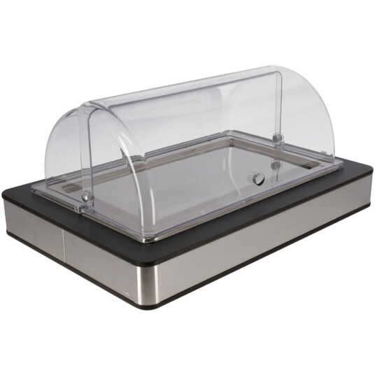 VEGA Buffetsystem komplett Fundale antrasitt rustfritt stål GN 1/1; Størrelse GN 1/1, 63x42.5x27.4 cm (LxBxH); Antrasitt/Transparent/Stålgrå; Rektangulær