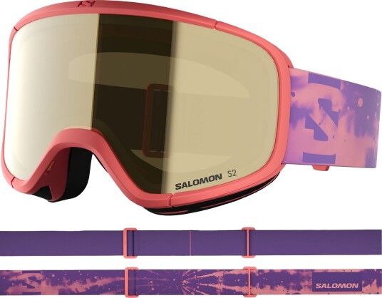 Salomon skibriller Lumi Access junior Sun Kissed Coral én størrelse