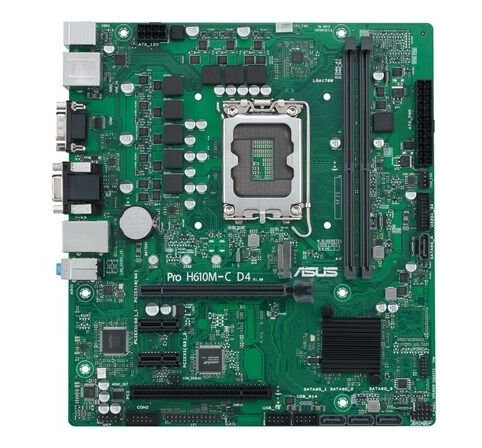 ASUS PRO H610M-C Micro-ATX Hovedkort med LGA1700 og DDR4 RAM