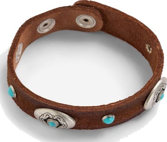 Alberto Luti Bracelet suede OS brun herre