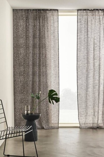 Jotex BARK gardin med multifunksjonsbånd 2-pk Svart 1685019-03-250 1685019-03-300