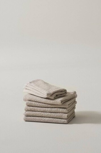 Jotex AMELIE håndkle 6-pk Lys beige 1043066-03-02 1043066-09-02