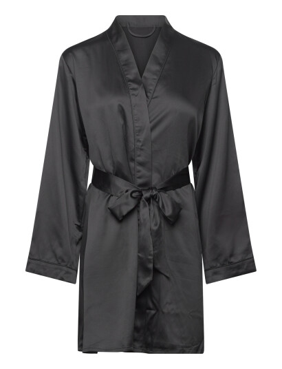 Hunkemöller Kimono Satin Black XL/XXL Hunkemöller Kimono Satin Black XL/XXL