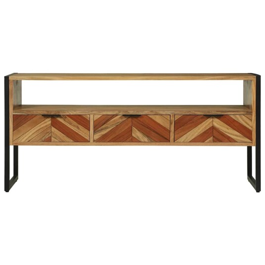 TV skap med skuff Brun 100 x 35 x 50 cm Massivt akasietre TV skap med skuff Brun 100 x 35 x 50 cm Massivt akasietre