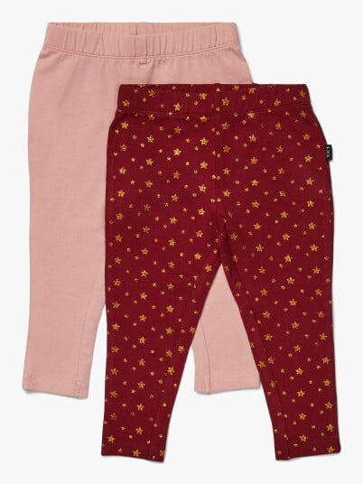 Luca & Lola Luca & Lola Linda Leggings 2 pack Wine/Pink