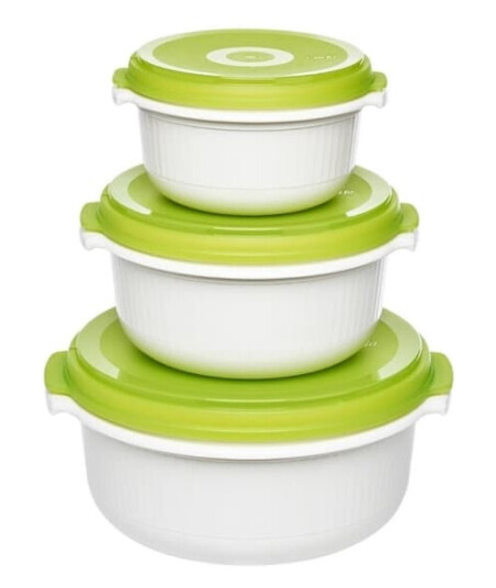 EMSA 509741 Sett Rund Grønn Hvit Polypropylen PP Tyskland 500 ml EMSA 509741 Sett Rund Grønn Hvit Polypropylen PP Tyskland 500 ml