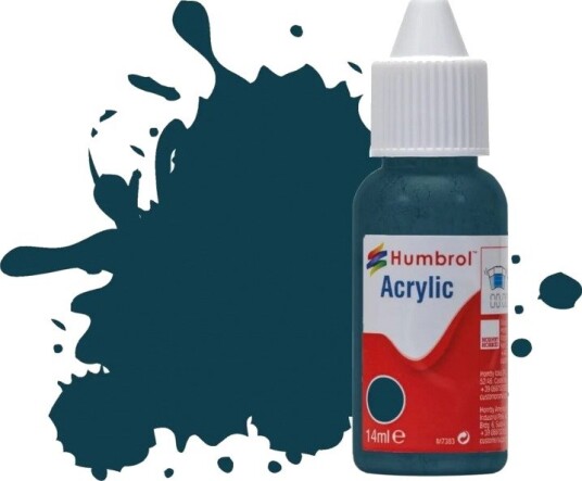 Humbrol Akryl No 230 Pru Blue - Matt 14ml Dropper Bottle