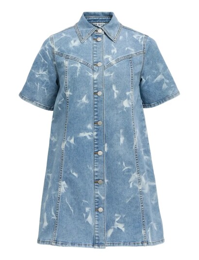 Object Objclaudia S/S Short Denim Dress 143 Blue 36 Object Objclaudia S/S Short Denim Dress 143 Blue 36