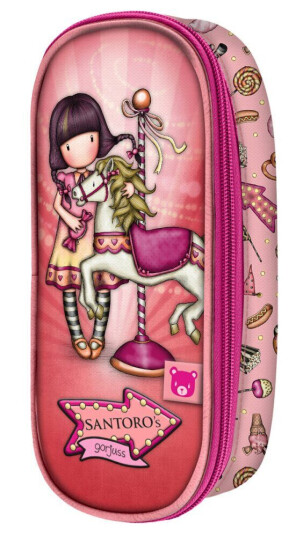 Gorjuss Skoleetui Gorjuss Carousel Laksefarget (10 X 23 X 6 Cm)