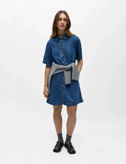 Object Objframe 2/4 Re Denim Dress Noos Blue XS