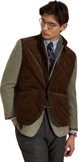 Ralph Lauren Woven vest XS brun herre