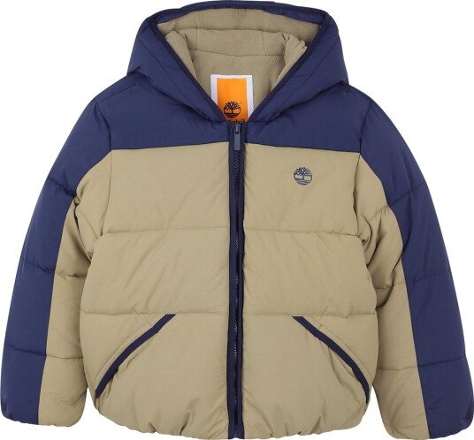 Timberland Polstret Jakke Khaki/Navy Timberland 5 år (110) Dunjakke Blå Brun