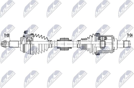 NTY NPW TY 259 Drivaksel