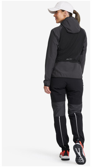 Revolutionrace Distance Pro Wind Jacket Dame Anthracite/Black S Vindjakker