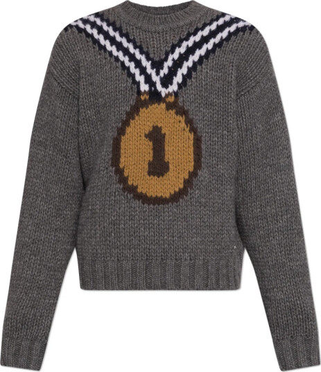 Dsquared2 Herre Strikkevarer Grå XL, Dsquared2 Herre Strikkevarer Grå XL,
