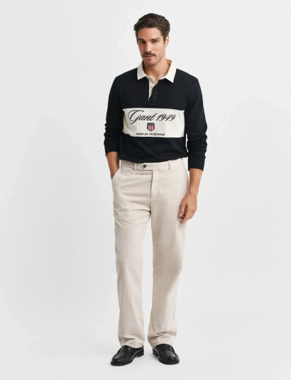 GANT Straight Fit Cord Pants - Beige - 31 GANT Straight Fit Cord Pants - Beige - 31