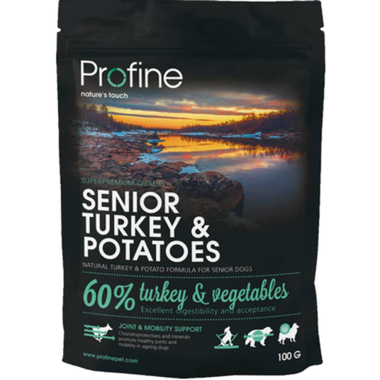 Tørrfôr Senior Kalkun & Poteter 12 kg Hund Hundefôr & Hundemat Tørrfôr For Hund Profine