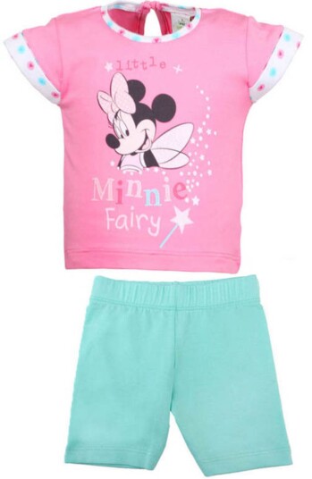 Disney Minnni Mus T-shirt og Bukse Rosa/Turkis 68 Disney Minnni Mus T-shirt og Bukse Rosa/Turkis 68