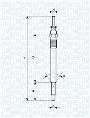 Glødeplugg MAGNETI MARELLI 062900009304