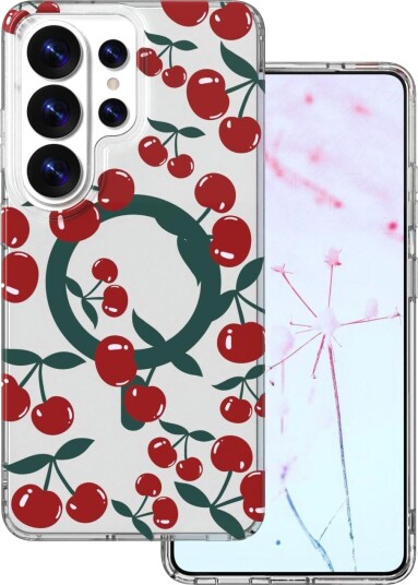 Telforceone Cherry Mag-Etui For Samsung Galaxy S26 Ultra Gjennomsiktig Telforceone Cherry Mag-Etui For Samsung Galaxy S26 Ultra Gjennomsiktig