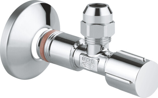 Grohe Vinkelventil 1/2" med 3/8" Utløp og Selvtettende Gjenger