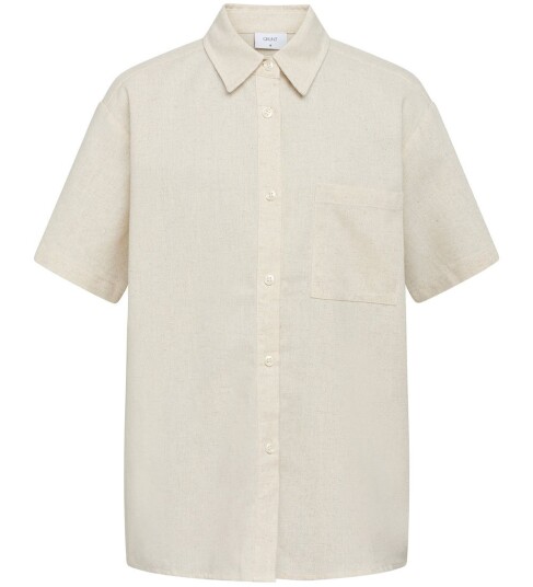 Grunt Skjorte Vap Linen Shirt Beige