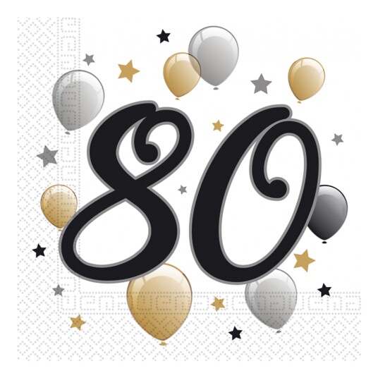 Servietter 80 Ballonger 20 pakning Servietter 80 Ballonger 20 pakning