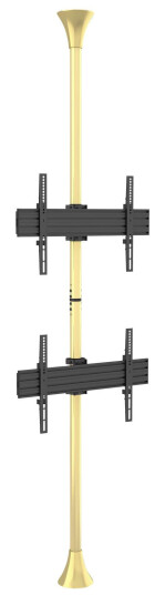 Multibrackets M Floor to Ceiling Mount Pro MBFC2U - monteringssett - for 2 LCD-skjermer - messing