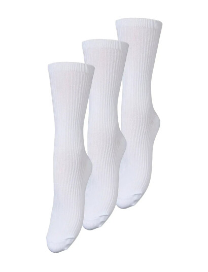 Becksöndergaard Telma Solid Sock 3 Pack - White - 37-39