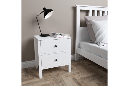 Elspet Kommode 50 cm Brun/Hvit