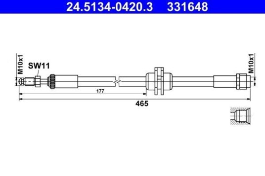 Bremseslange ATE 24.5134-0420.3