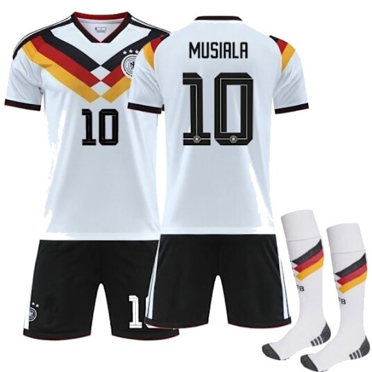 2026 World Cup Tyskland Hjemme Barn Voksen Fotballtrøye Nr.10 Musiala L