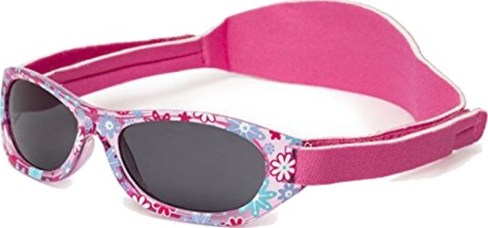 Kiddus Babysolbriller - Fuksia med blomster