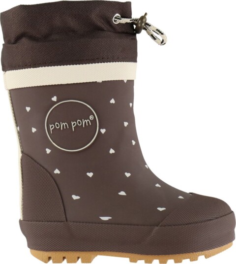 Pom Pom Brynn Gumboots Thermo Aop CHESTNUT HEART AOP 28