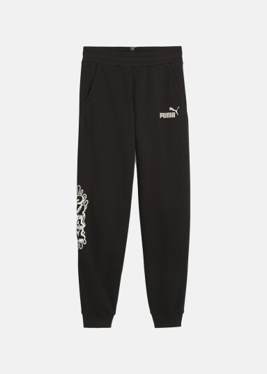 Puma Ess+ Mid 90s Pants Tr B  Black 152 Hverdagsbukser