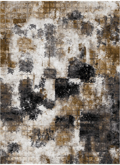 Wilton teppe Flores svart/brun/hvit Størrelse: 160 x 230 cm