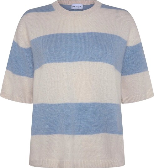 Davida Cashmere | Boxy T Shirt Striped | M