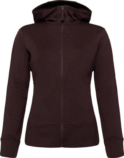 Icebreaker Women Merino 260 Quantum Ls Zip Hoodie   BITTERSWEET   M
