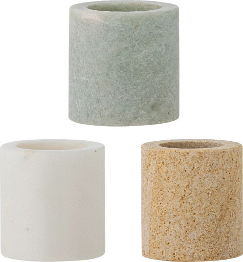 Bloomingville Kokui burk 3 deler Marmor