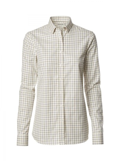Chevalier Sheppey Shirt Women Green Marble Tattersall 38W