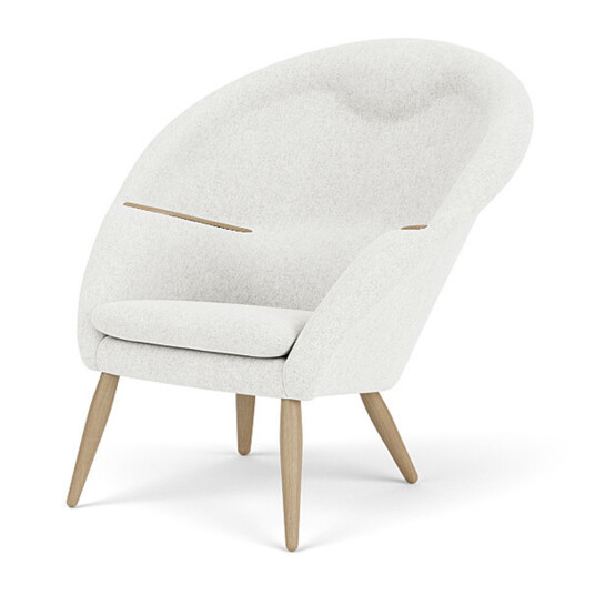 Audo Copenhagen Oda Lounge Chair Natural Oak / Hallingdal 0110