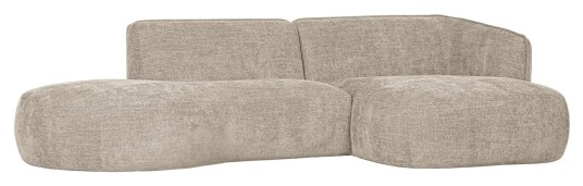 WOOOD Polly Sofa m. chaiselong, Høyre, Sand Unoliving