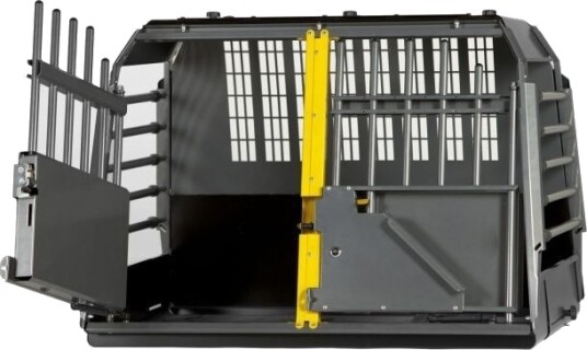 Mimsafe VarioCage Dobbel Bilbur for hunder Svart 73-99x93x59cm